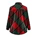 Womens Corduroy Shirts Casual Long Sleeve Button Down Blouses Fall Dressy Multi-Color Plaid Loose Fit Jacket Tops 2025