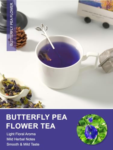 Image of TeeLux Butterfly Pea Flower Tea, 1.76oz Whole Blue Pea Flower Caffeine Free