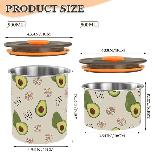 Contenedor para café de acero inoxidable DOMIKING 900ml miniatura 2