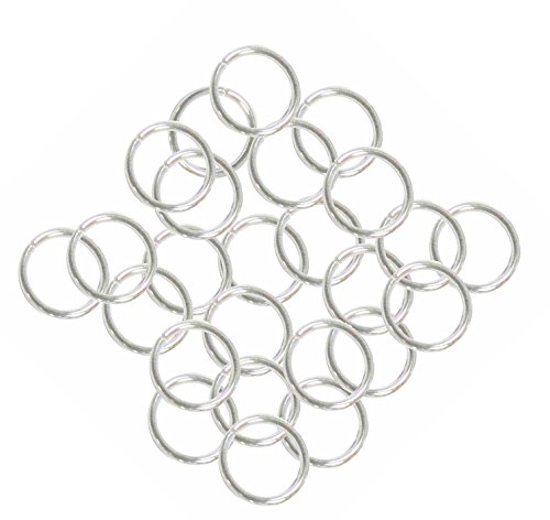 Rockin Beads 24 Grams Jump Rings Silver-Plated Brass 9mm Round 16 Gauge Jewelry Connectors Chain Links
