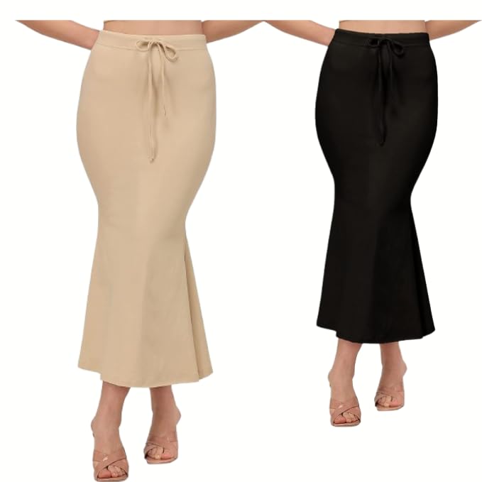 Image of Saree Shapewear Petticoat for Women | Fish Cut Mermaid Slim Fit Saree Shaper | Tummy Control Stretchable Underskirt| Body Shaper Petticoat for Saree, Lehenga, Gown & Bridal Wear