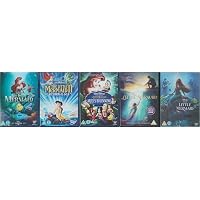 LITTLE MERMAID 1-5 COMPLETE COLLECTION / 1 ANIMATED CLASSICS / 2 RETURN TO THE SEA / 3 ARIEL'S BEGINNING / 4 INSPIRED BY HANS CHRISTIAN ANDERSEN MOVIE / 5 LIVE-ACTION = ULTIMATE 5x DVD SET