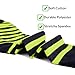 Feraricci Men's Striped fashion patterned colorful dress and formal socks (Green)