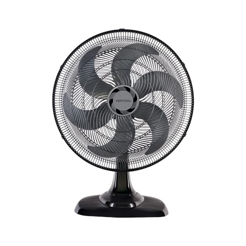 Melhor ventilador de mesa custo benefício: os 10 melhores em 2025 9 Ventisol Ventilador de Mesa Oscilante, Turbo 6 Pás Premium, Preto, 50cm, 127V