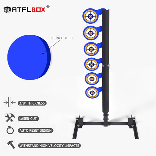 Cible en acier pour tir Atflbox AR500 résistant aux impacts de compétition