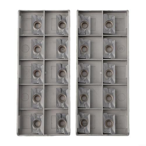 Besttoolifes Lot de 20 fraises et inserts d'usure pour fraisage - Lames d'outils CNC remplaçables pour applications de travail des métaux Adkt1505pdr - Finition à haute teneur en carbure pour
