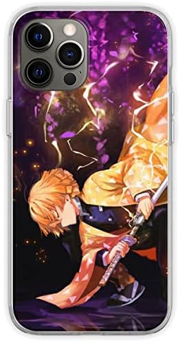 Compatible with iPhone XR Case Agatsuma Zenitsu - Demon Slayer, Kimetsu no Yaiba Print TPU Pure Clear Soft Phone Case