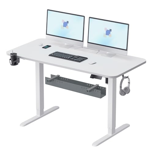 Adjustable Electric Standing Desk with Cable Management