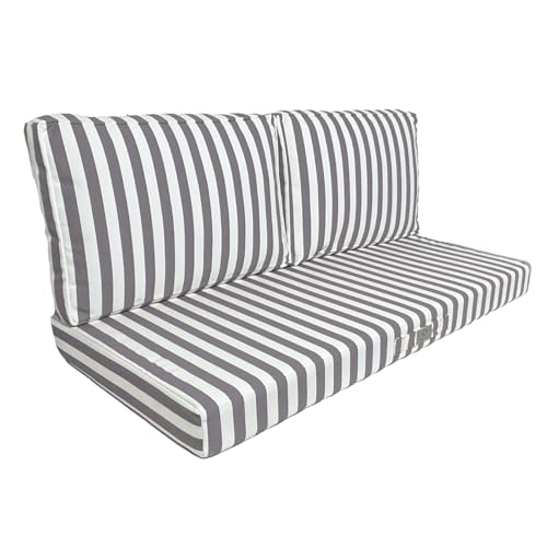 ✅ Progettato per sostituire i vecchi cuscini del vostro divano esterno, il cuscino di ricambio di Deco Arts offre il massimo comfort con un cuscino per seduta e un cuscino per lo schienale inclusi.
