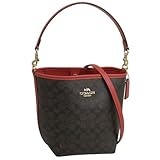 [COACH] [コーチ] バッグ レディース ショルダーバッグ ハンドバッグ 2way 斜めがけ ショルダーバッグ アウトレット ブランド レッド シティ バケットバッグ シグネチャー キャンバス SIG CITY BCKT CT800IMXD0 [並行輸入品]
