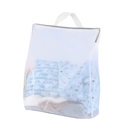 DoocliB 1 red de lavandería grande con asas, 50 x 60 cm, XL, con cremallera para lavadora, ropa delicada, bolsa de lavandería duradera, para bolsas de lavandería reutilizables