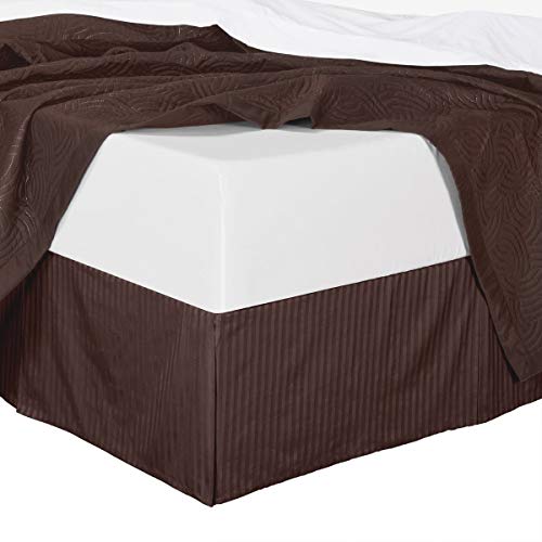 Madison Eye-WRAP-T/F-BG Wrap-Around Bed Ruffle, Twin/Full, Beige