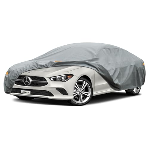 Image of Kayme Heavy Duty Car Cover Custom Fit Mercedes-Benz CLA (2013-2025) Waterproof All Weather for Automobiles, Full Exterior Covers Sun Rain UV Protection.（Deliver About 3-10 Days）