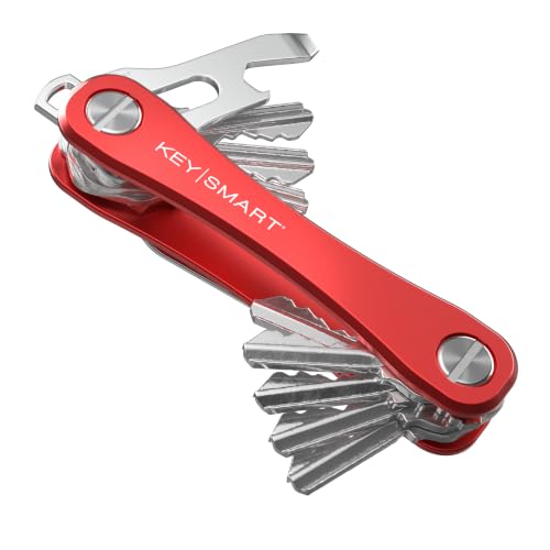 Image of KeySmart Rugged Keychain Multitool Key Holder, Up to 14 Keys | Key Organizer for EDC. Expandable, Durable Build, Reduces Key Chain Bulk & Jingle, Pocket Clip & Bottle Opener Included