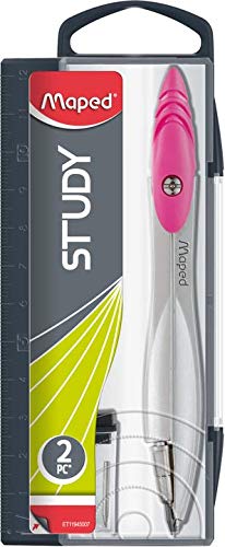 Compasso 2 Peças, Maped, Study, 119450, Cores Sortidas