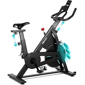 Reach Vision Magnetic Stationary Bike with Adjustable Professional Handlebar and Magnetic Resistance | Belt Drive Spin…