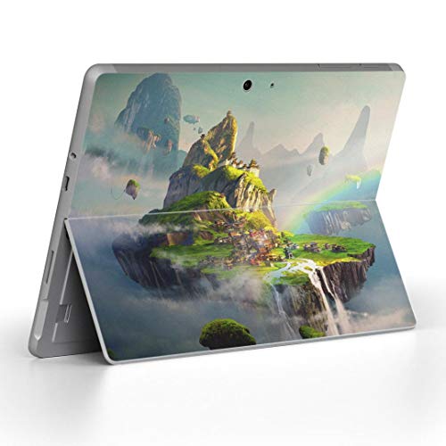 igsticker Surface Go/Surface Go 2 専用スキンシール サーフェス go シール スキン 保護 フィルム ステッカー アクセサリー 016067 空に浮かぶ島 絵 きれい