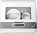 XUERUIGANG Lavastoviglie da bancone Portatile, 5 in 1 Lavastoviglie Automatica Multifunzionale con Funzione e Adattatore per Essiccazione ad Aria compressa per la Cucina Domestica Lavaggio del Piatto