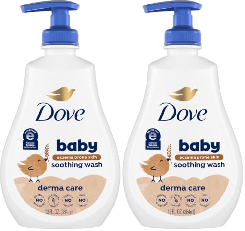 Baby Dove Derma Care Soothing Wash Skin Care with Colloidal Oatmeal Suitable for eczema prone skin 13 oz,(Pack of 2)