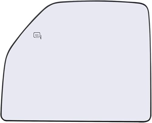 Espejo de remolque lateral del conductor, vidrio de espejo calefactado con soporte trasero para Ford F150 Truck 2015-2020 Ford F250 F350 Super Duty