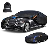 Molebt Custom Fit Car Cover for Mercedes Benz CLS 63 400 500 550 (2004-2026), Upgraded Waterproof All Weather Outdoor Auto Cover with Driver Door Zipper & Mirror Pockets, UV/Snow/Dust Protection