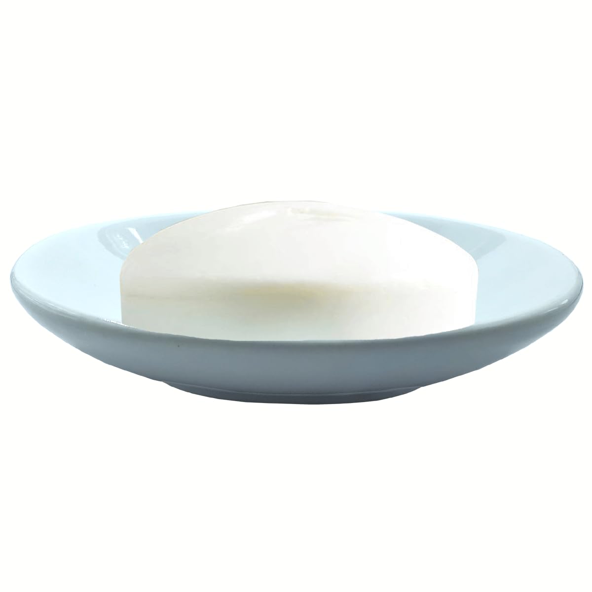 LOOKS FIRST Soap Dish, Soap Holder Self Draining Oval Shape White Ceramic Draining Soap Dish for Bathroom Shower, Easy to Clean Keeps Soap Dry Soap Case for Shower, Bathroom, Kitchen, White - Image 2 thumbnail