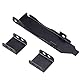 Akasa PCI Slot Halterung für EIN/Zwei 80mm oder 92mm Lüfter, 80 mm 92 mm Gehäuselüfter Halterung zur Montage, PC Ventilator Halterung, GPU Halterung, Schwarz Eisen, AK-MX304-08BK