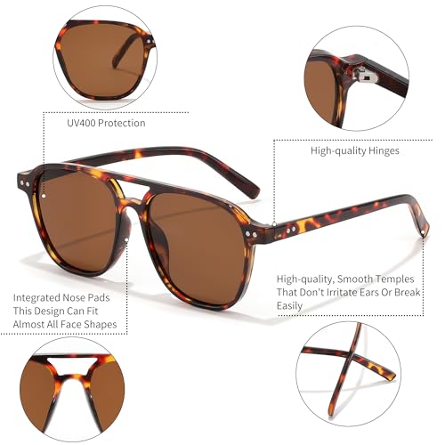 Vintage Square 70s Flat Aviator Sunglasses Women's Men's Classic Retro Rice Nail Fashion Frames UV400 Sunglasses3