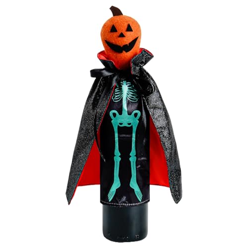 Genérico de Vino de Halloween - de Botella de champán de Calabaza Calavera | Cubierta de Botella de Vino embrujada | Decorativas de Botellas espeluznantes