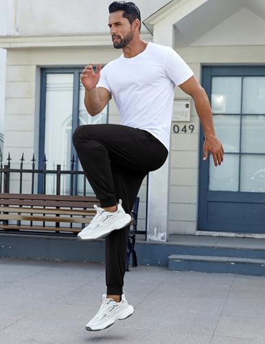 Ekouaer Men's Pajama Pants, Lightweight Loungewear, Comfy Jogger Sleep Pant Long Pj Bottoms with Drawstring & Pockets4