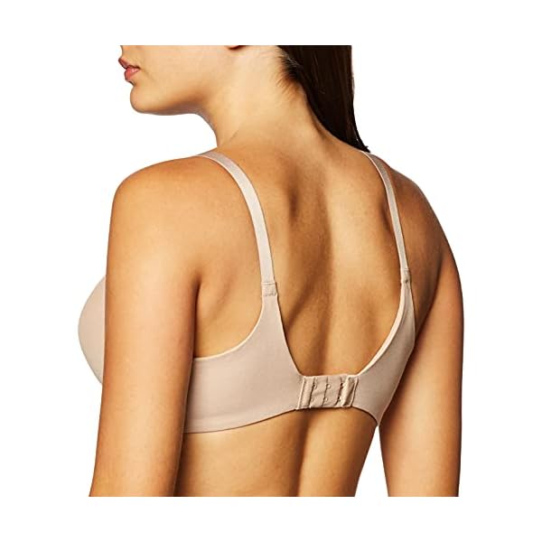 Warner's Women's Invisible Bliss Cotton Comfort Wireless Lift T-Shirt Bra RN0141A, Toasted Almond, 36C