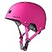 OutdoorMaster Skateboard Helmet - CPSC Certified Lightweight, Low-Profile Skate & BMX Helmet with Removable Lining - 12 Vents Ventilation System - for Kids, Youth & Adults - L - Pink