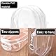Transparente Figur Vitrine, Puppenschutzhülle Puppenhülle Tragbare PVC Umhängetasche Puppentasche Protector mit Schlüsselanhänger für 15cm Puppenzubehör (Weiß)