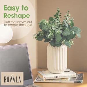   Artificial-Eucalyptus-Decor-in-White-Ceramic-Vase-Realistic-Faux-Plants-Indoor-Tabletop-Fake-Potted-Plants-for-Bedroom-Decor-Small-Fake-Plants-for-Desk-Office-Fake-Plants-for-Bathroom-Shelves