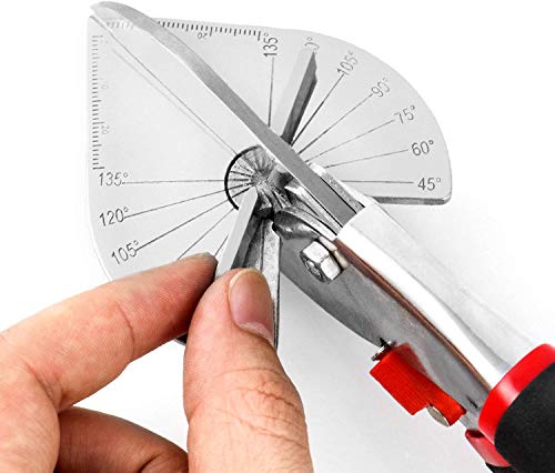 image for Zeromall Multi Angle Miter Shear Cutter Hand Tools,45-135 Degree Adjus
