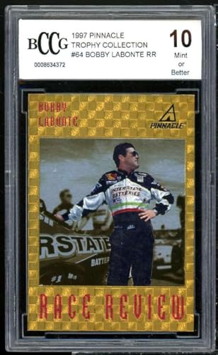 Bobby Labonte Card 1997 Pinnacle Trophy Collection #64 BGS BCCG 10 - Unsigned Nascar Cards