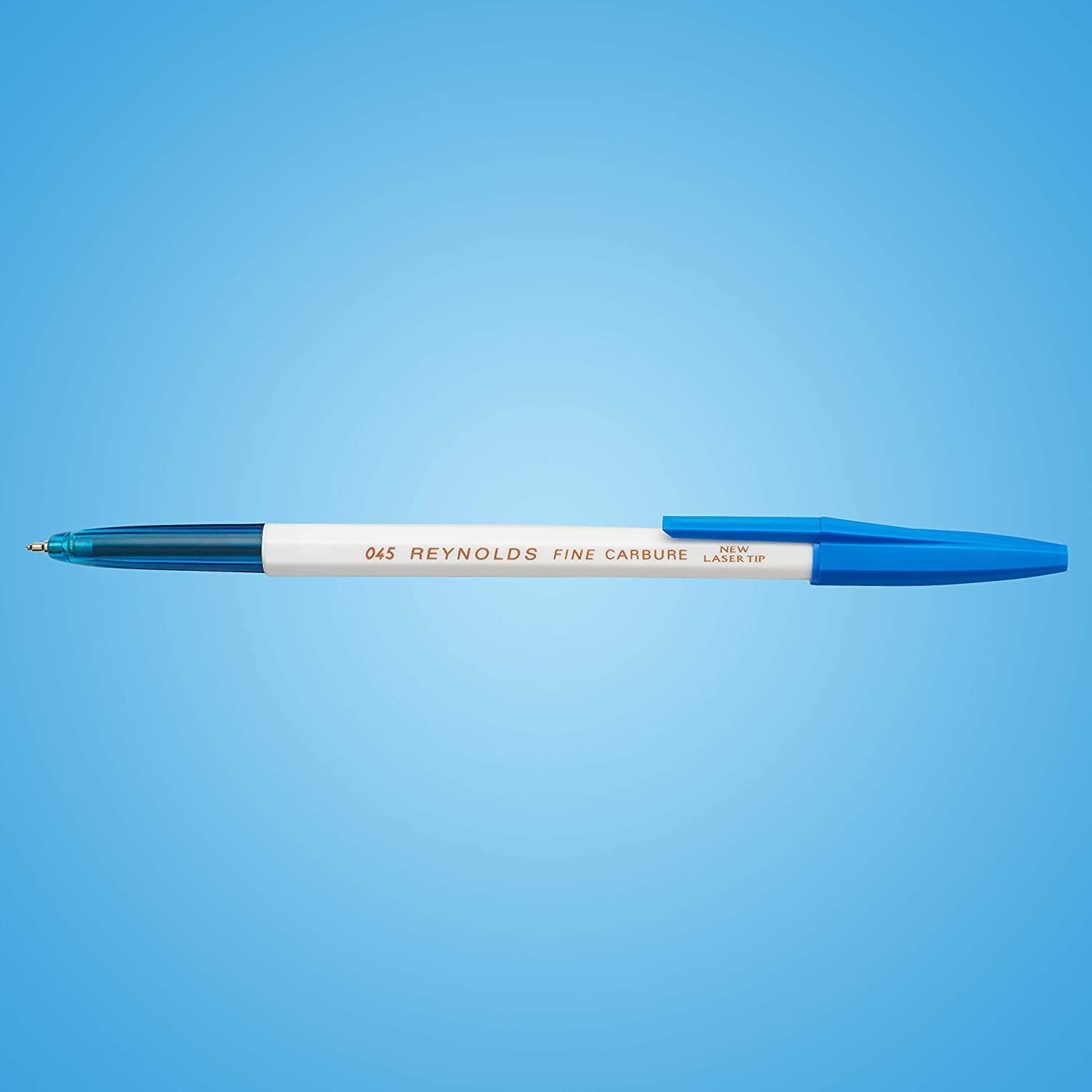 KR Reynolds 045 Fine Carbure Blue Stick Ballpoint pen, Pack of 5