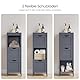 VASAGLE Badezimmerschrank, Schrank freistehend, Badezimmermöbel, mit 2 Schubladen, 1 offenem Fach, für Badezimmer, Wohnzimmer, Küche, modern, schiefergrau BBC042G01, 30 x 30 x 89 cm