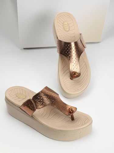 Image of ELLE Women's Perforated Platform heel Sandals