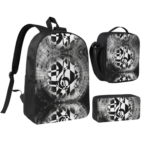 Sac à dos d'école 3 pièces avec boîte à déjeuner isotherme et trousse assortie léger EdWal