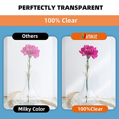 60 Sheets Inkjet Transparency Film 8.5X11 100% Clear Silk Screen Printing Color Quick-Dry Universal Ohp Overhead Projector Transparencies Paper Crafting #TOP2
