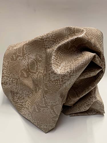 Premium Rattlesnake-Embossed Faux Leather Fabric by the Yard – Versatile Beige Vinyl Material for Upholstery, Fashion, and Accessories 7 Premium Rattlesnake-Embossed Faux Leather Fabric by the Yard – Versatile Beige Vinyl Material for Upholstery, Fashion, and Accessories - Image 6