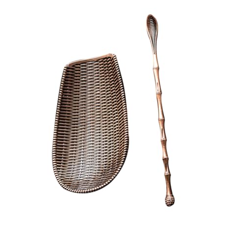 Cabilock Alloy Tea Spoon Scoop Set with Tea Needle Essential Tea Tools for Tea Ceremony and House Accessories Easy to Clean and Store for Afternoon Tea Gatherings and Parties