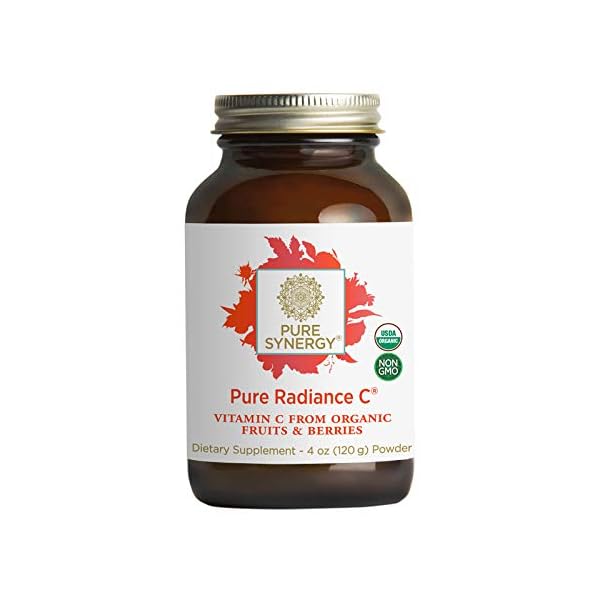 PURE SYNERGY Pure Radiance C | 4 oz Powder | USDA Organic | Non-GMO | Vegan | 100% Natural Vitamin C with Organic Camu…