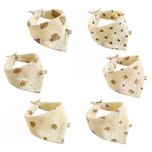 FZSECRIU Lätzchen Baby Muslin, Dreieckstuch Baby Lätzchen