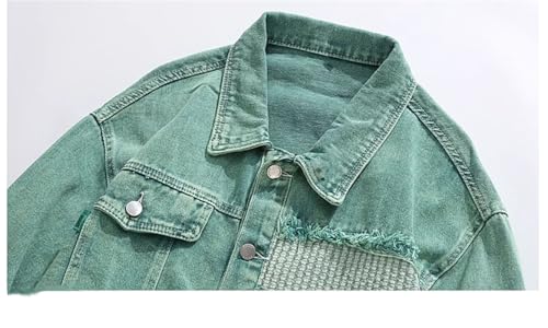 Veste en denim homme patchwork originale pour affirmer votre style - 3
