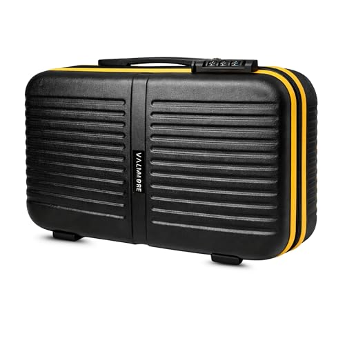 Image of VALMORE Valmore AeroVault 13 Hardshell Laptop Bag for 13-Inch MacBook, Polycarbonate Hard Case with Lock, Premium Cushioned Interior, Trolley Sleeve