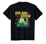 Kinder Kinder Zweiter Geburtstag ich bin 2 Jahre Traktor Trekker T-Shirt