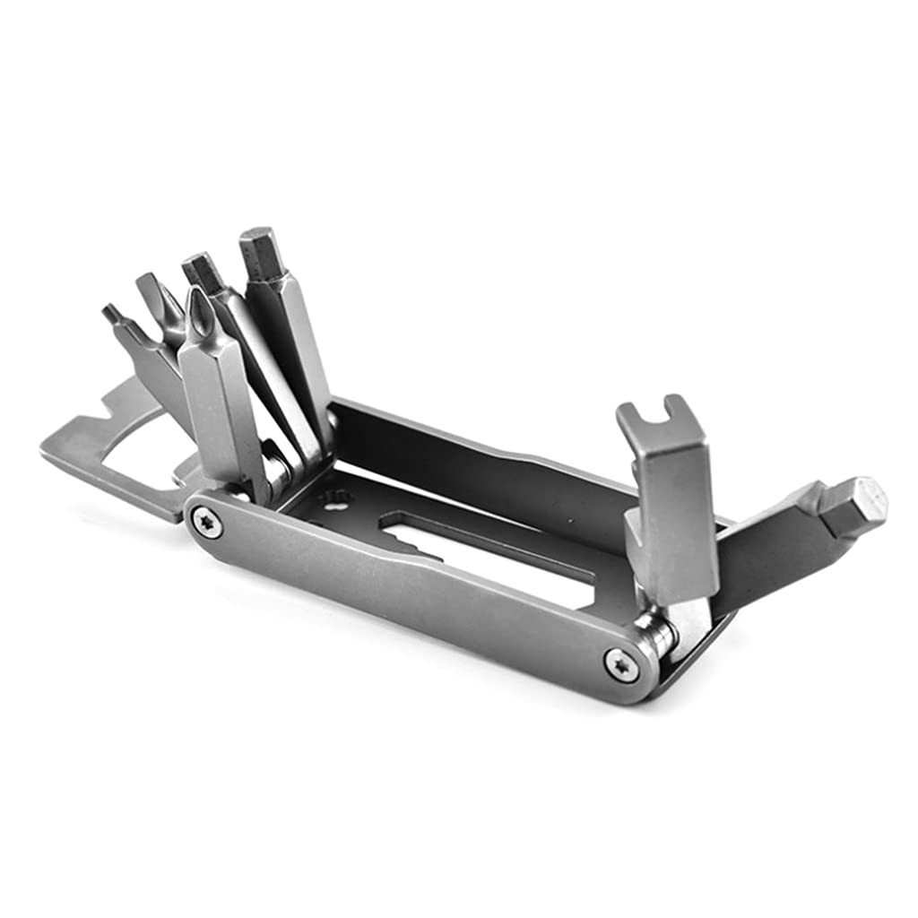 Multifunctional Bike Repair Tool - Lightweight Folding Cycling Multitool 17 Functions Outdoor Adventures