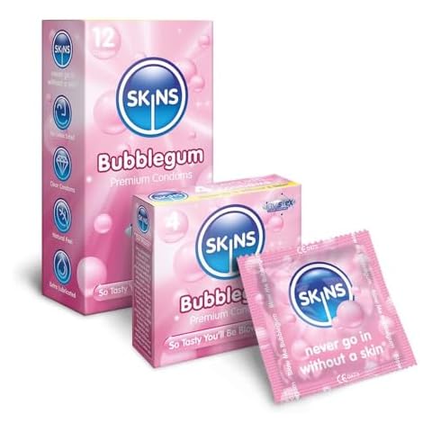 Skins Bubblegum Flavoured Ultra Thin Condoms Cover